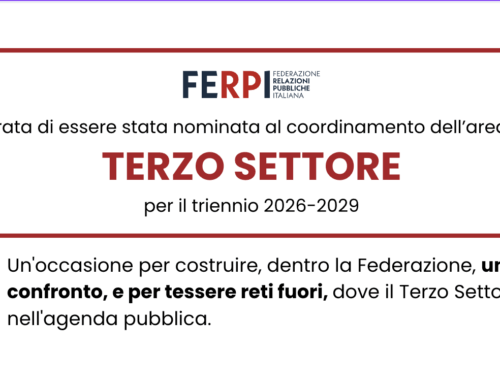Una nuova sfida: il coordinamento della Commissione Terzo Settore di FERPI